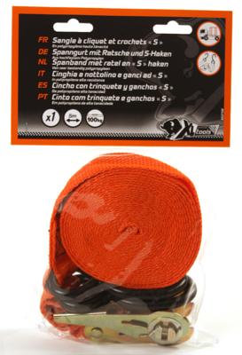 Cinghia tenditrice a cricchetto XLPT da 25 mm, 5 m