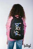 Baagl Core Rugzak Zilver Roze 25L - thumbnail
