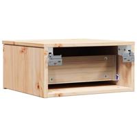 Wandbevestigde nachttafel met lade Bruin 37 x 35 x 18,5 cm - thumbnail