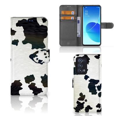 OPPO Reno 6 Pro Plus 5G | Telefoonhoesje | Met pasjeshouder | Koeienvlekken OPPO Reno 6 Pro Plus 5G | Telefoonhoesje | Met pasjeshouder | Koeienvlekken
