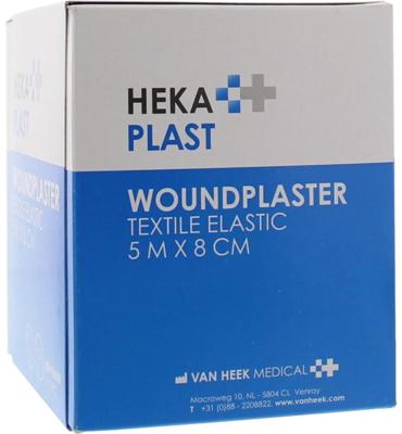 Hekaplast wondpleister elastisch 8 cm x 5 meter Hekaplast wondpleister elastisch 8 cm x 5 meter