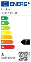 Lucide ALEC - Vloerlamp - LED 3 StepDim - G9 - 1x3W 2700K - Inclusief omwisselbare ringen - Zwart - thumbnail