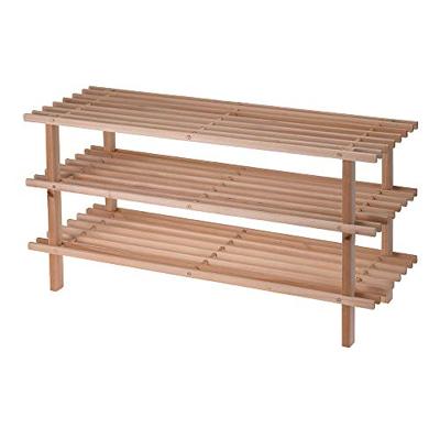 Schoenenrek 3-laags - hout - 40x77x26 cm Schoenenrek 3-laags - hout - 40x77x26 cm
