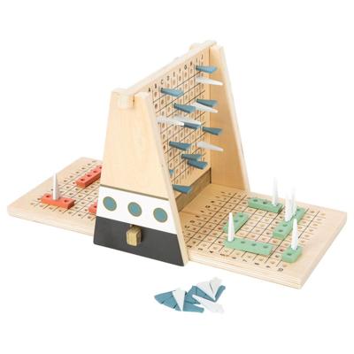 Small Foot - houten strategie spel slag om de schepen Small Foot - houten strategie spel slag om de schepen