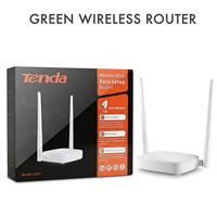 Tenda N301 WLAN-router voor aansluiting op de kabel-/DSL of glasvezelmodem (300 Mbit/s via WLAN, 3x LAN-poorten, WPS, voor 4K/HD Videostreaming & online games), wit - thumbnail
