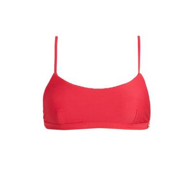 Seafolly bikinitop met rib structuur rood Seafolly bikinitop met rib structuur rood