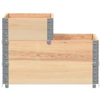 Verhoogde plantenbak 3-laags 120x80 cm massief grenenhout - thumbnail