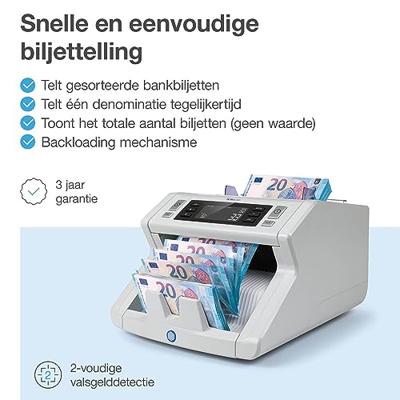 Safescan biljettelmachine 2210, met UV-valsgelddetectie