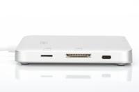 Digitus DA-70863 notebook dock & poortreplicator Bedraad USB 3.2 Gen 2 (3.1 Gen 2) Type-C Zilver - thumbnail