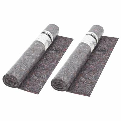 VidaXL Schildersvlies anti-slip 50 m 180 g/m² grijs 2 st