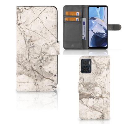 Motorola Moto E22 | E22i | Bookcase | Marmer Beige