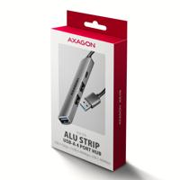 AXAGON HUE-STA USB-hub 4 poorten USB-C, USB-A 5 GBit/s Grijs - thumbnail