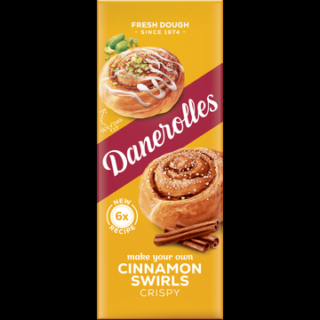 Danerolles Fresh Dough Cinnamon Swirls Crispy 6 Stuks 275 g bij Jumbo