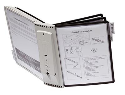 Durable Wandhouder voor bureaustandaard SHERPA WALL 10 - 5631 Rood, Zwart DIN A4 Aantal meegeleverde displaypanels 10