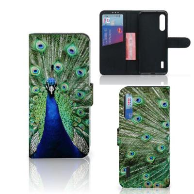 Xiaomi Mi A3 | Telefoonhoesje | Met pasjeshouder | Pauw