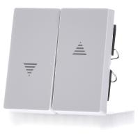 Merten 432425 Wisselschakelaar Afdekking System M Wit 1 stuk(s) - thumbnail