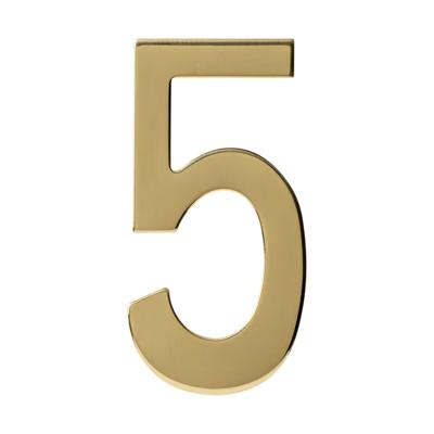 Intersteel Huisnummer 5Numbra 15cm messing - 0013.402045