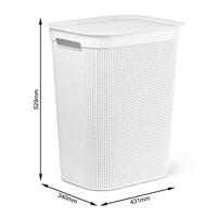 Rotho wasverzamelaar brisen 50 l wit - thumbnail