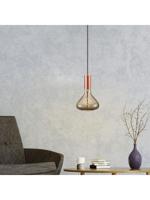 Home sweet home kunststof fitting rond E27 - koperkleur - thumbnail