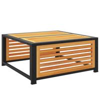 2-delige Loungeset met kussens massief acaciahout - thumbnail