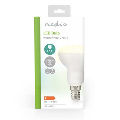 Nedis LBE14R502 Led-lamp E14 R50 4.9 W 470 Lm 2700 K Warm Wit Doorzichtig 1 Stuks