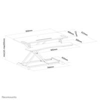 Neomounts computerwerkplek NS-WS300BLACK - thumbnail