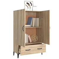 Hoge kast 70x31x115 cm bewerkt hout sonoma eikenkleurig - thumbnail