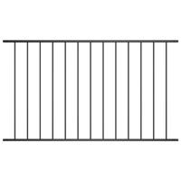 VidaXL Hekpaneel 1,7x1,25 m gepoedercoat staal zwart - thumbnail