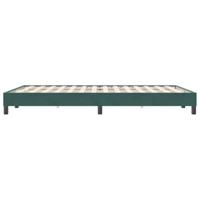 Bedframe zonder matras 140x220 cm fluweel donkergroen - thumbnail