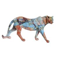Decoratieve figuren DKD Home Decor 29,5 x 8,5 x 15 cm Luipaard Multicolour Modern - thumbnail