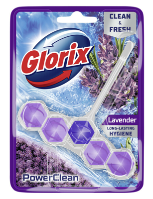 Glorix PowerClean Lavender Toiletblok Glorix PowerClean Lavender Toiletblok