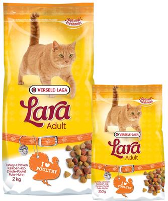 Versele-Laga Lara Adult met kalkoen en kip kattenvoer 4 x 2 kg