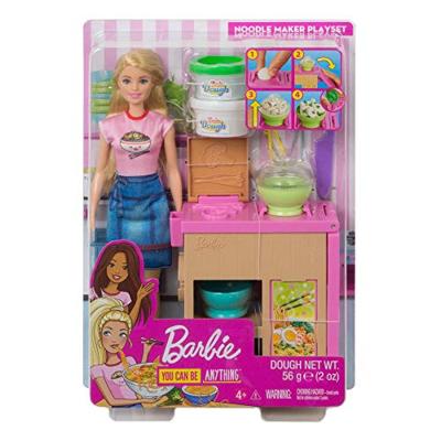 Barbie noodle bar speelset en pop