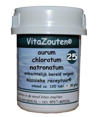 Vitazouten Aurum chlor. natronatum VitaZout nr. 25 120 Tabletten Vitazouten Aurum chlor. natronatum VitaZout nr. 25 120 Tabletten