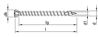 HECO-TOPIX-plus 3,5 x 60, vloerschr, lk, T10, VVD, vz; 200 st - HC60346