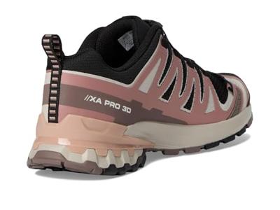 Salomon XA Pro 3D V9 Lage Wandelschoen Dames Black/Burlwood/Mahogany Rose 7,5