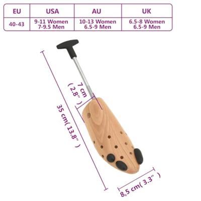 VidaXL Schoenspanner eu 40-43 massief beukenhout - thumbnail