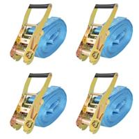 VidaXL Spanbanden 4 ton 8mx50mm blauw 4 st - thumbnail