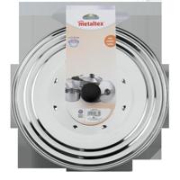 Metaltex anti spatdeksel 21-29 cm rvs - thumbnail