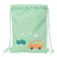 Rugtas met Koordjes Safta Coches Groen 26 x 34 x 1 cm - thumbnail