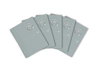 Spiraalblok oxf origin a4+ lijn 140pag 80gr grijs | 5 stuks - thumbnail