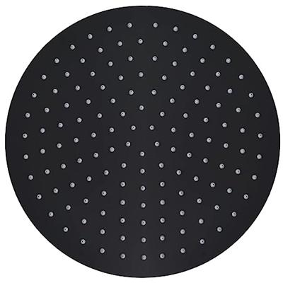 VidaXL Regendouchekop rond 30 cm roestvrij staal zwart
