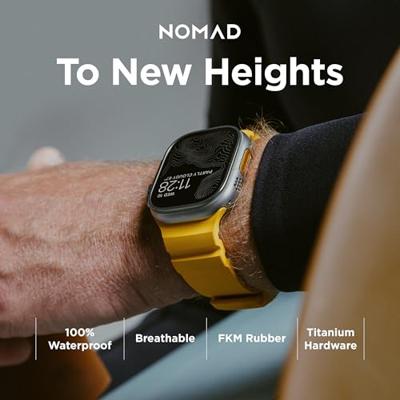 Nomad Rocky Point horlogeband / natural hardware 45/46/49mm - Sol