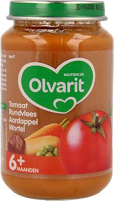 Olvarit 6m+ Tomaat Rundvlees Aardappel Wortel