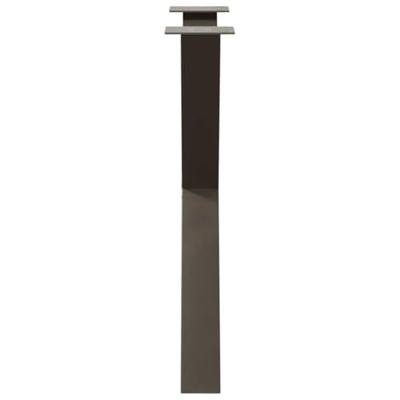 Eettafelpoten 2 st X-vormig 70x(72-73) cm staal naturel