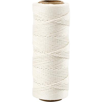Creativ Company Bamboekoord, dikte 1 mm, wit, 65 m/ 1 rol