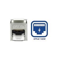 ACT Keystone Jack RJ45 CAT6A Shielded toolless met shutter - thumbnail