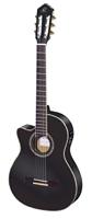 Ortega RCE145LBK Family Series Pro Full-Size Guitar Black linkshandige E/A klassieke gitaar met gigbag - thumbnail