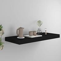 VidaXL Wandschap zwevend 60x23,5x3,8 cm mdf zwart - thumbnail