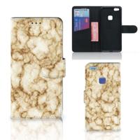 Huawei P10 Lite | Bookcase | Marmer Goud - thumbnail